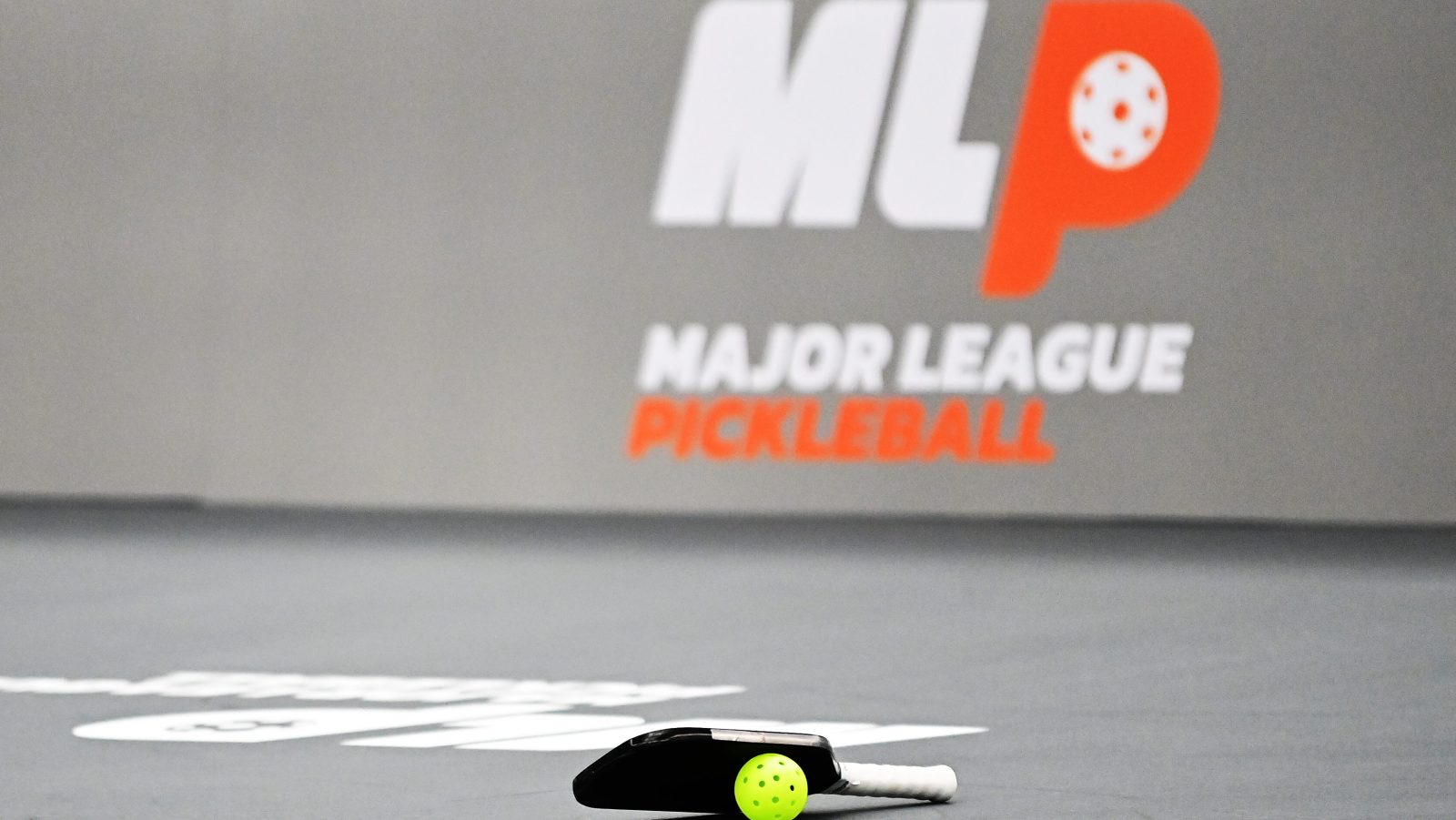 Major League Pickleball logo and court