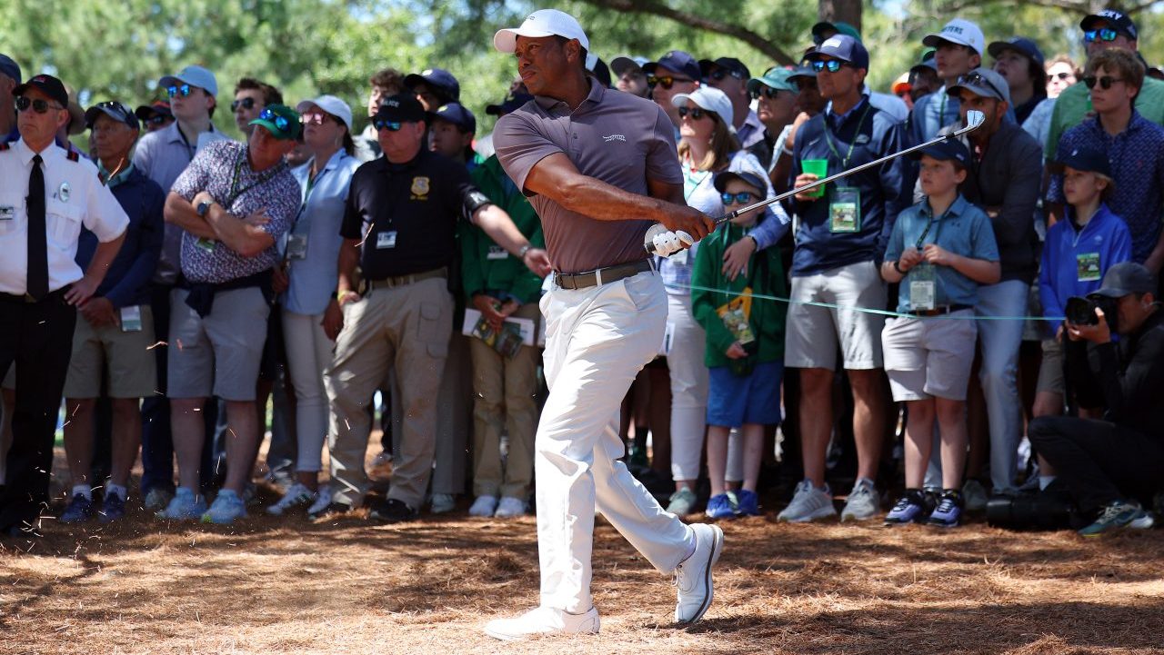 Tiger Woods at Augusta 2024