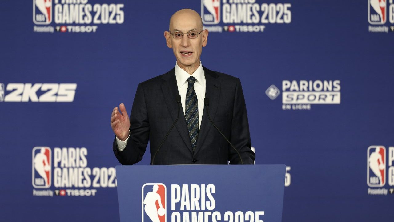 Adam Silver at NBA Paris press conference