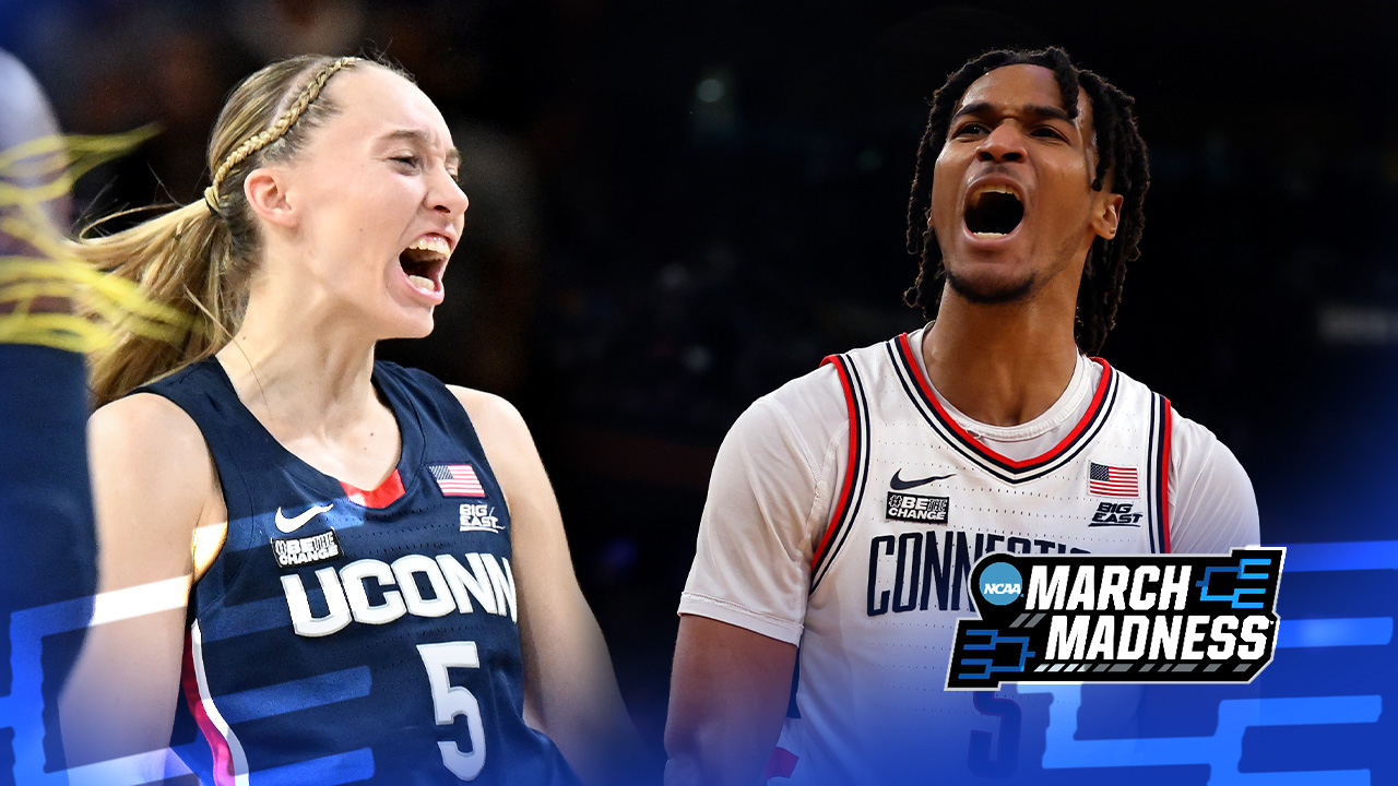 March Madness UConn men's and women's basketball