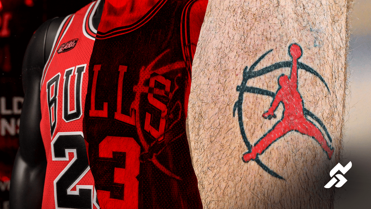 Bulls jersey and Michael Jordan tattoo
