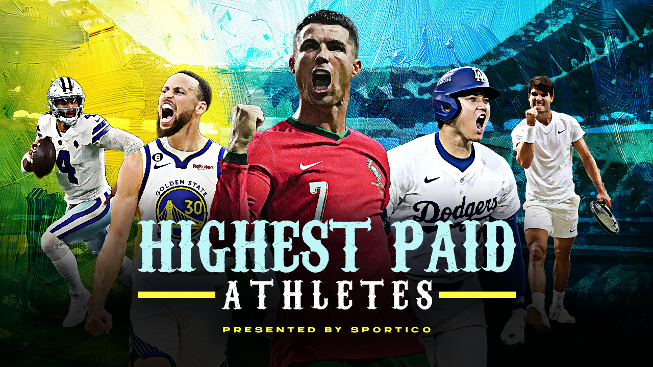 Dak Prescott, Steph Curry, Cristiano Ronaldo, Shoehi Ohtani, Carlos Alcaraz
